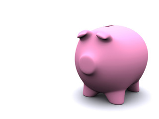 pink piggy bank