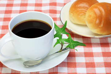 coffee and rolls