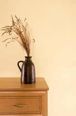 decoration on wooden furniture