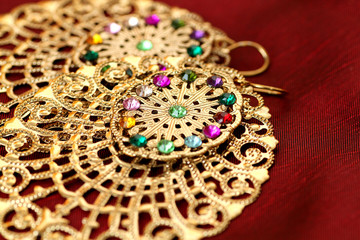 Close of Indian Jewellery.