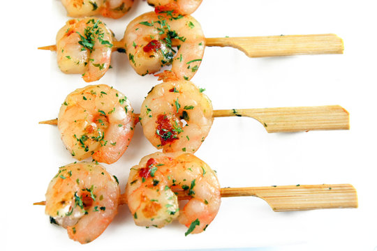 Crevettes sur pique