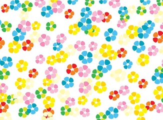 Bright color floral background