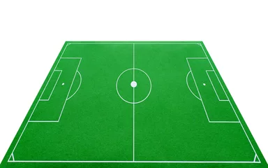 Printed kitchen splashbacks Soccer Football Pitch 3D - Fußballplatz 3D freigestellt