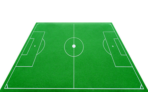 Football Pitch 3D - Fu&szlig;ballplatz 3D freigestellt