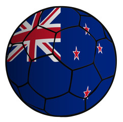 balón bandera selección Nueva Zelanda