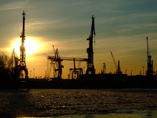 Obraz premium Winter im Hafen III