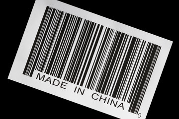 Made in china on bar code.