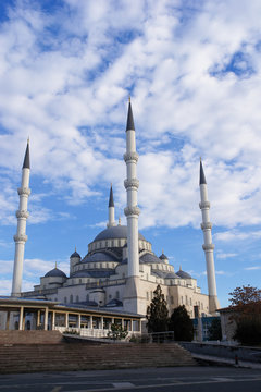 Kocatepe Mosque in Ankara, the capital city of Turkey