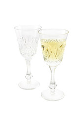 Set from two wine glasses