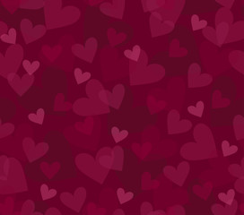 Seamless background with hearts