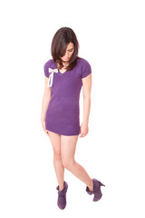 Portrait of a fresh and lovely woman