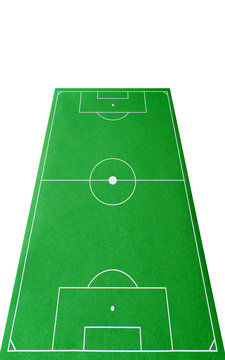 Football Pitch 3D alongside - Fu&szlig;ballplatz 3D freigestellt