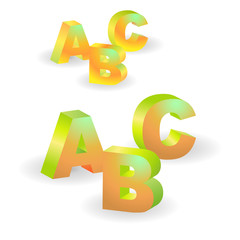 ABCt. Vector illustration.