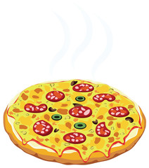 vector italian pizza