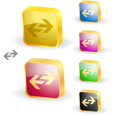 Load buttons. Vector set.