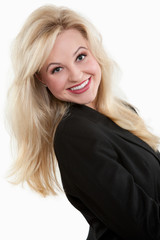 Naklejka premium Attractive twenties caucasian business woman