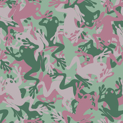 Vector. Seamless skull camouflage pattern