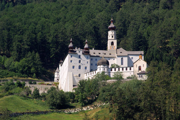 Fototapeta na wymiar Burgeis Kloster Marienberg - Burgeis Abbey Marienberg 09