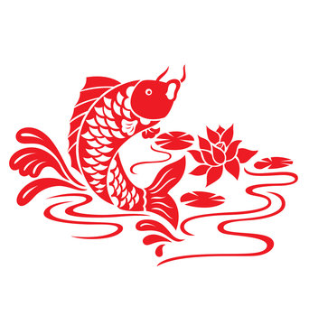 Oriental Fish Swimming