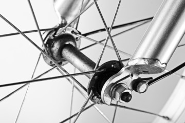Fototapeta na wymiar Bicycle wheel