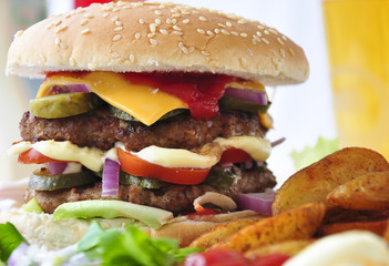 Burger in XXL Ausführung