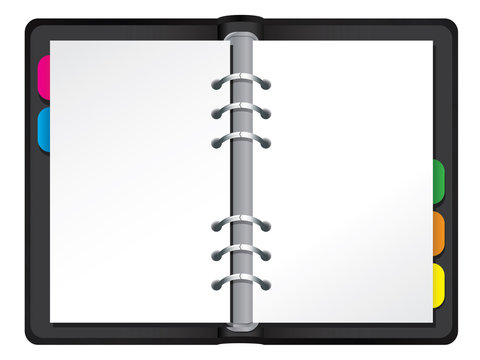 Blank Vector Filofax