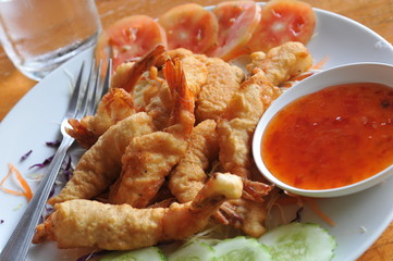 beignets de crevettes