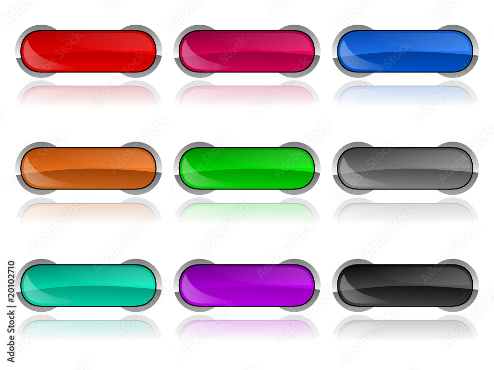 Aufkleber web buttons