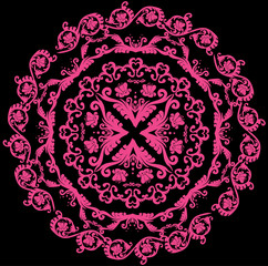 pink color circle pattern
