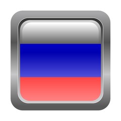 metallic button in colors of Russia