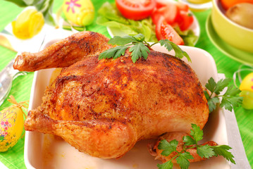 baked whole chicken