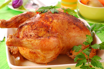 baked whole chicken