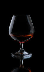 Glass with cognac