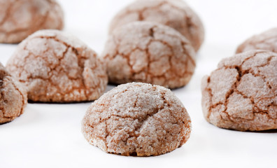Homemade dark chocolate cookies.