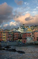 Vista Sulla Spiaggetta Del Quartiere Boccadasse - Genova