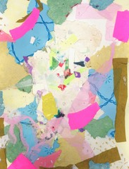 bright paper collage