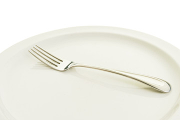 Fork on a plate