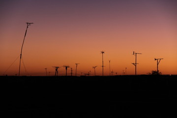 Naklejka premium Antennen im Abendlicht in der Altstadt von Chiwa - Usbekistan