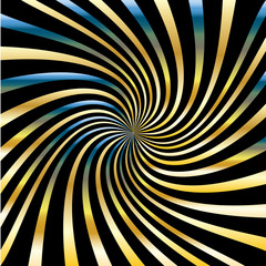 Blue and Gold Poster