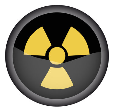 Se&ntilde;al de radioactividad Circuloar Negra