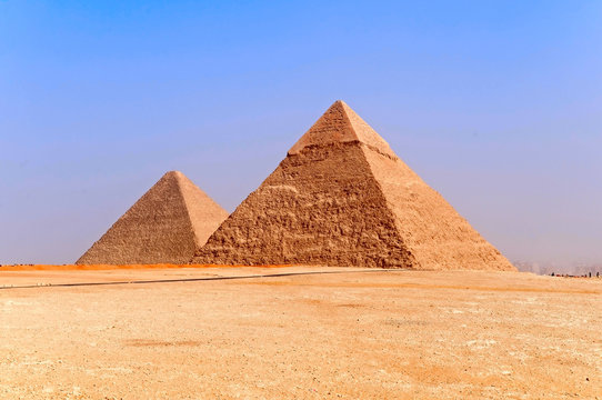 the pyramids of Giza, Egypt