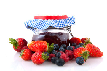 Jam with fruit