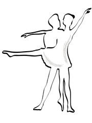 Ballet silhouette