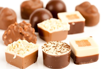 Candy on white background