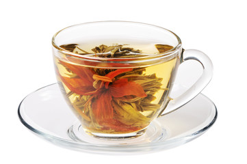 Green tea in the cup