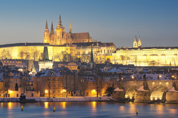 Fototapeta na wymiar Praga w zimie