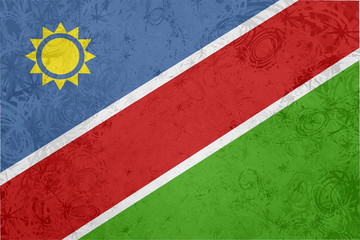 Flag of Namibia grunge texture