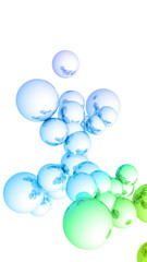 Medical capsules with glossy light effects