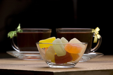sweets and tea