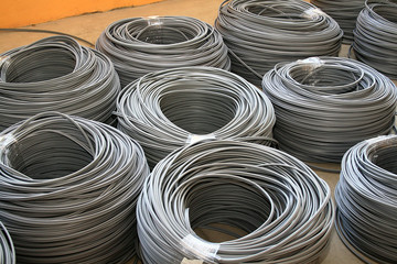 gray industrial cables